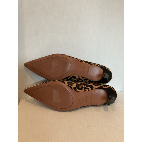 Franco Sarto- Khalsa- Calf Hair Leather - Leopard print, Kitten Heel - Pumps-9M - Picture 6 of 10